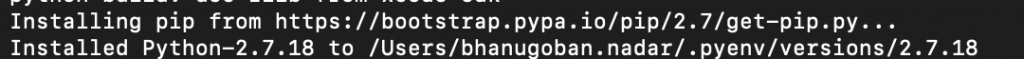 Python Version Output